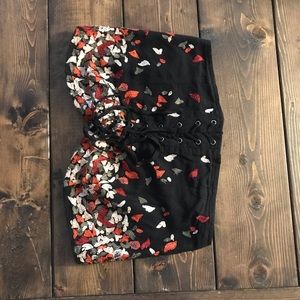 Free People embroidered crop top size M